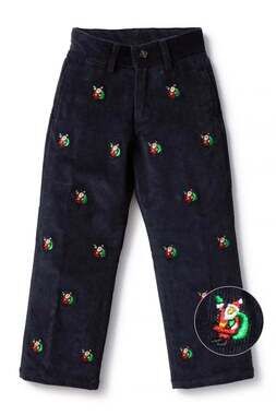 Castaway Beachcomber Corduroy Santa Pants Size 14 Navy Christmas